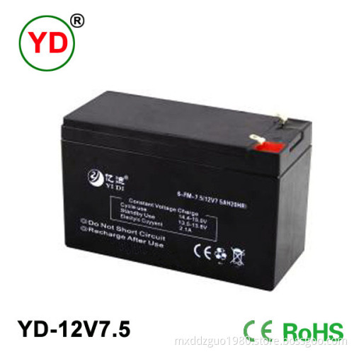 12V7.5ah Sealed Lead Acid Battery
